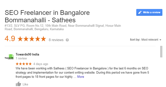 SEO Freelancer in Chennai