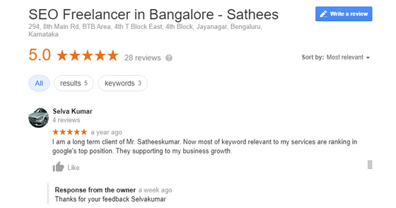 SEO Freelancer in Chennai