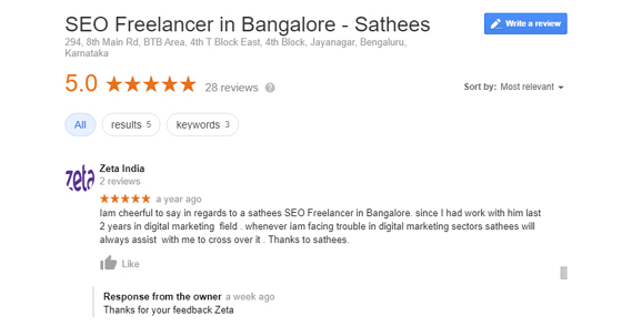 SEO Freelancer in Chennai