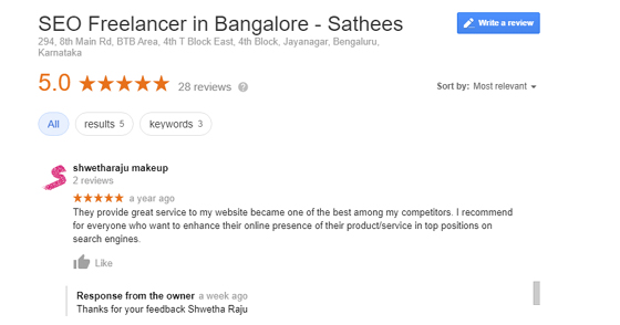 SEO Freelancer in Chennai