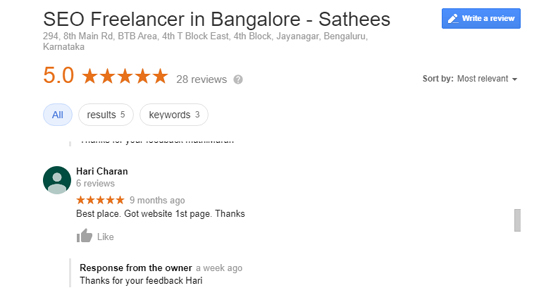 SEO Freelancer in Chennai