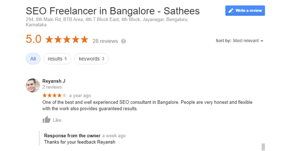 SEO Freelancer in Chennai